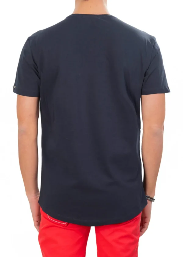 Navy Bandana Skull Rhinestone Tee - Image 3