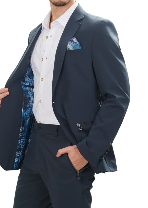Navy Performance Tech 2-Pcs Suit - Image 3