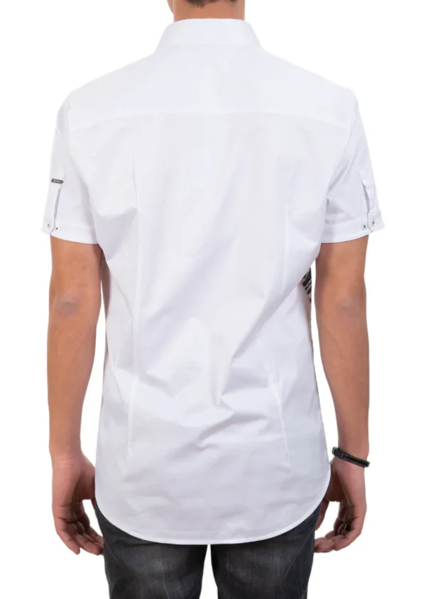 White Zebra Contrast Shirt - Image 3