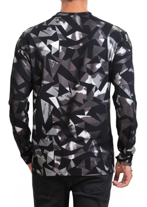 Black Silver Triangle Knit Tee - Image 4