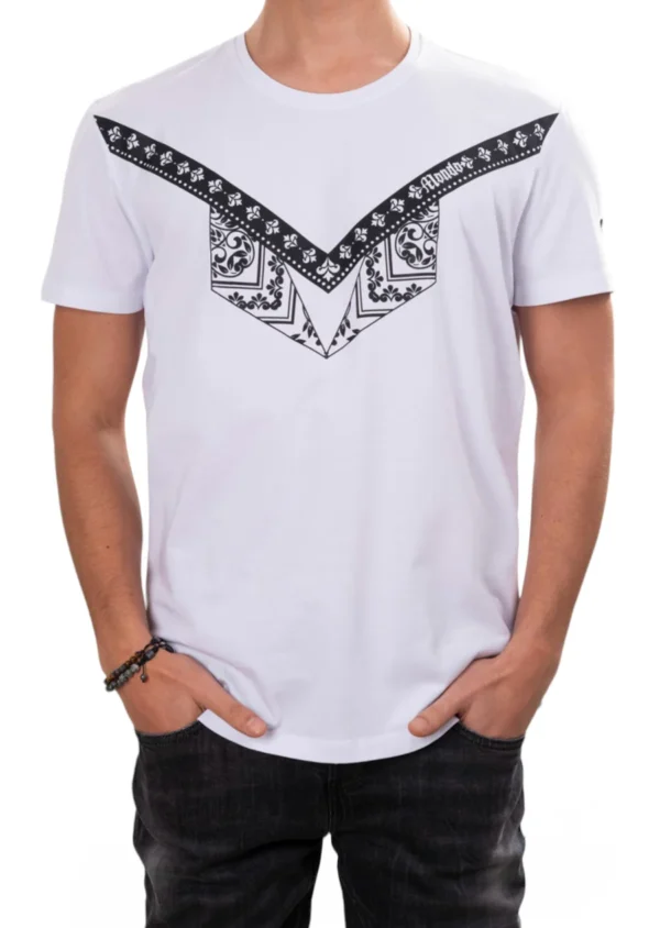 Fleur De Lis & Bandana Print Tee