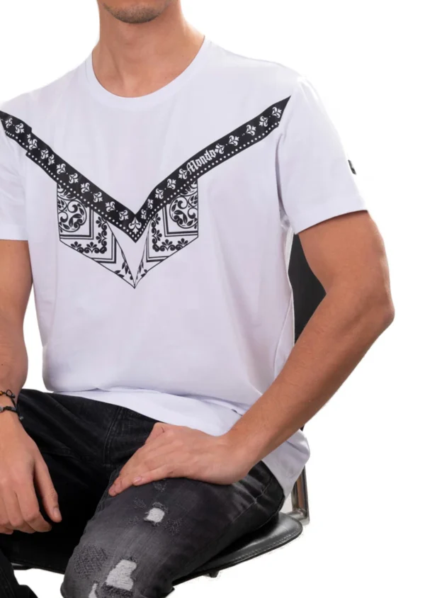 Fleur De Lis & Bandana Print Tee - Image 2
