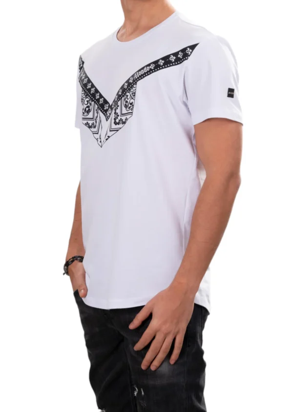 Fleur De Lis & Bandana Print Tee - Image 4